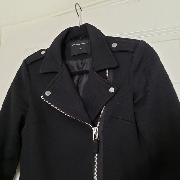 Dorothy Perkins Moto Wool Coat XS - Picture 2 of 7